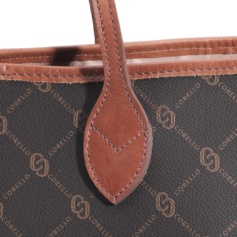 Bolsa Sacola Alt Monograma Marrom - imagem 6