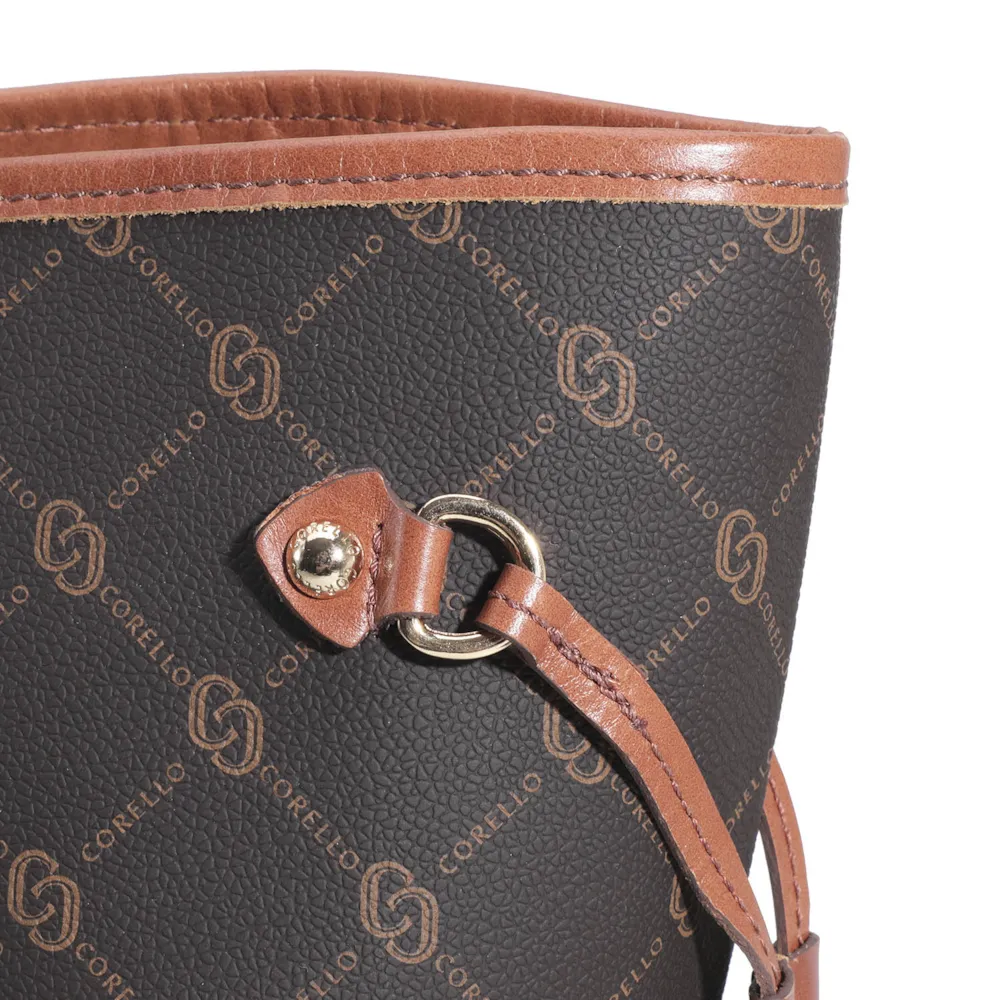 Bolsa Sacola Alt Monograma Marrom - imagem 7