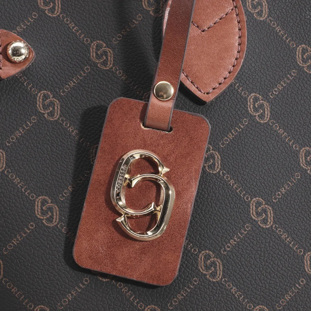 Bolsa Sacola Alt Monograma Marrom - imagem 8