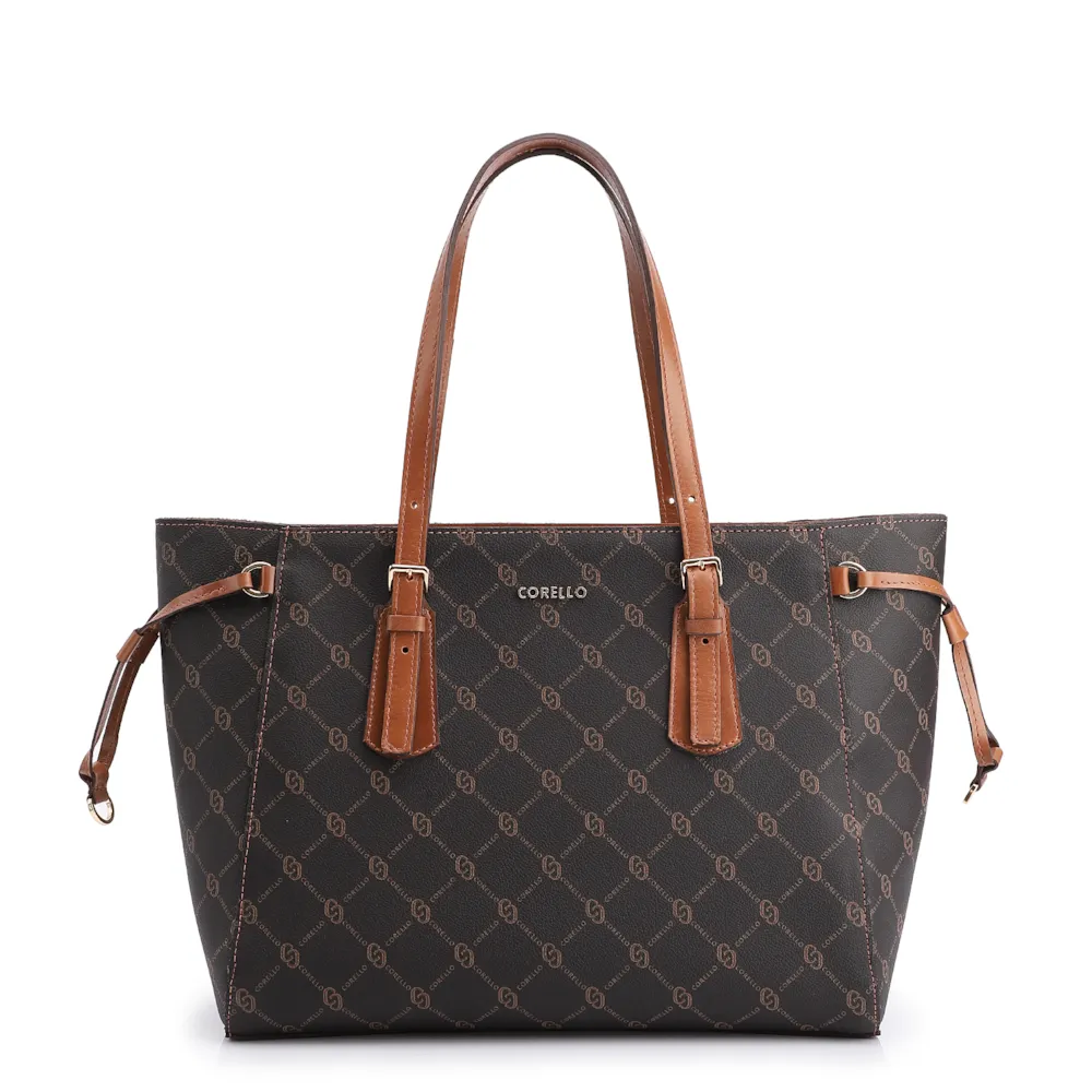 Bolsa Sacola Alt Monograma Marrom