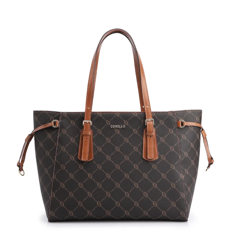 Bolsa Sacola Alt Monograma Marrom