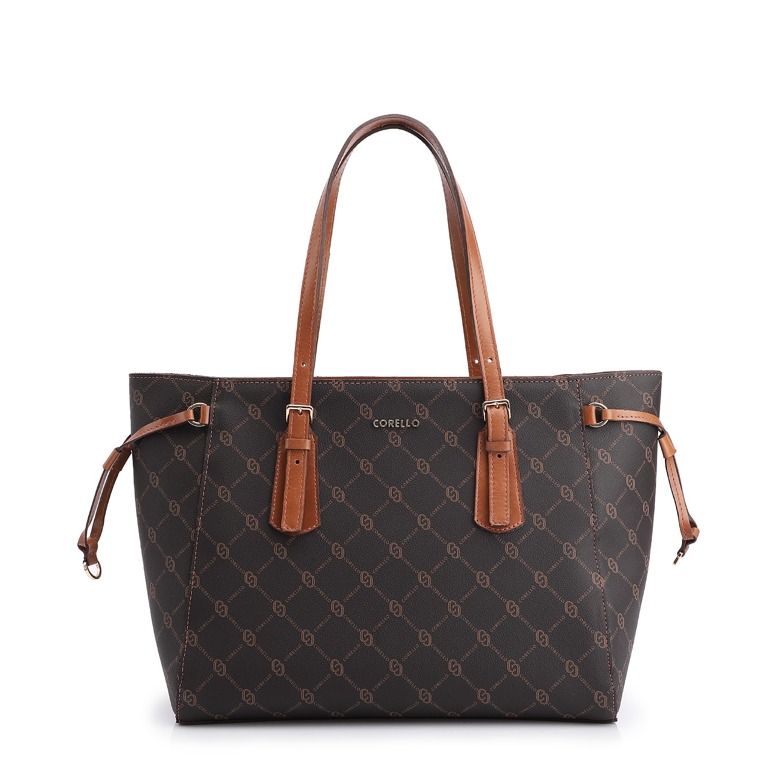 Bolsa Sacola Alt Monograma Marrom