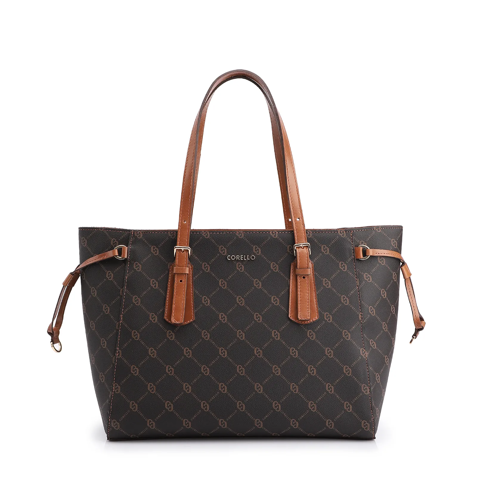 Bolsa Sacola Alt Monograma Marrom