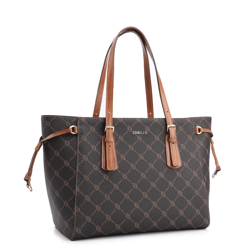 Bolsa Sacola Alt Monograma Marrom - imagem 3