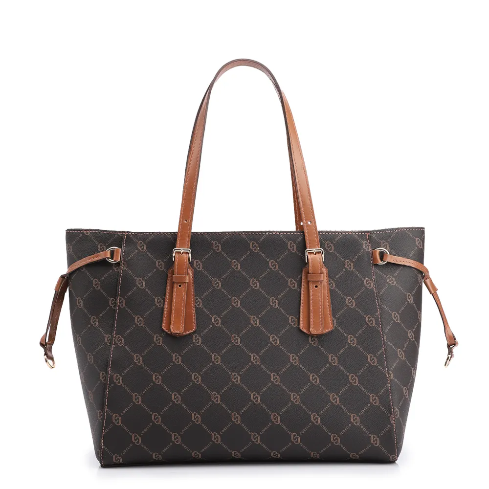 Bolsa Sacola Alt Monograma Marrom - imagem 4