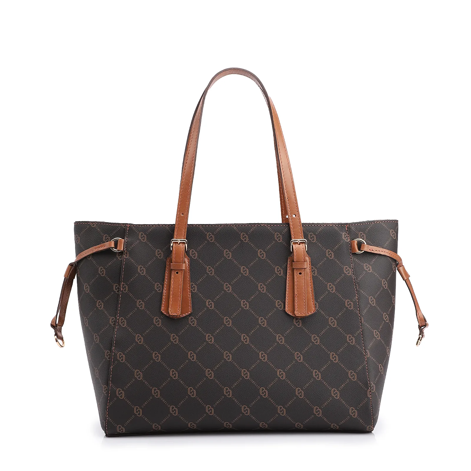 Bolsa Sacola Alt Monograma Marrom