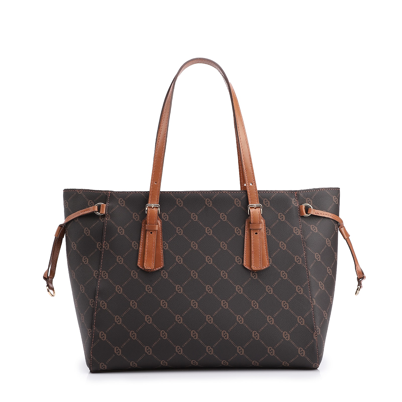 Bolsa Sacola Alt Monograma Marrom