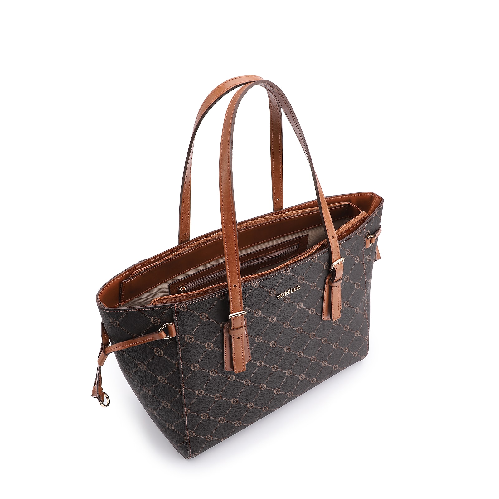 Bolsa Sacola Alt Monograma Marrom