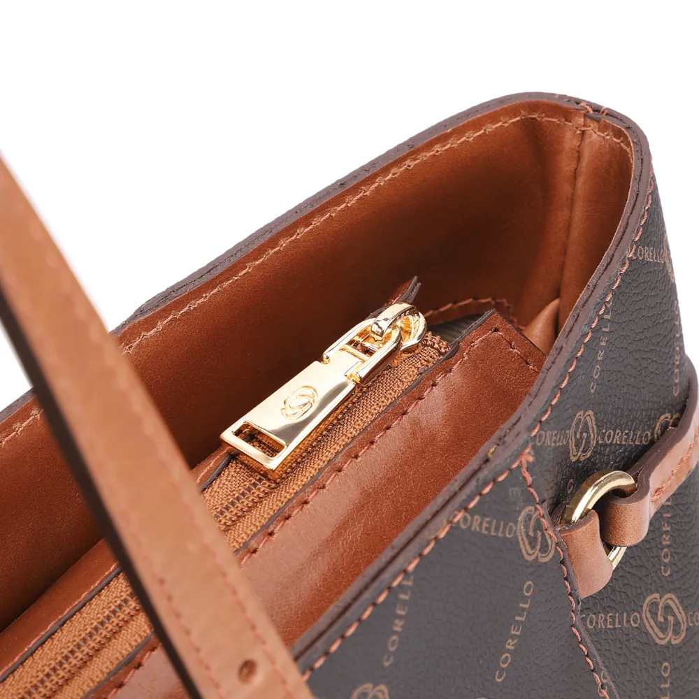 Bolsa Sacola Alt Monograma Marrom - imagem 6