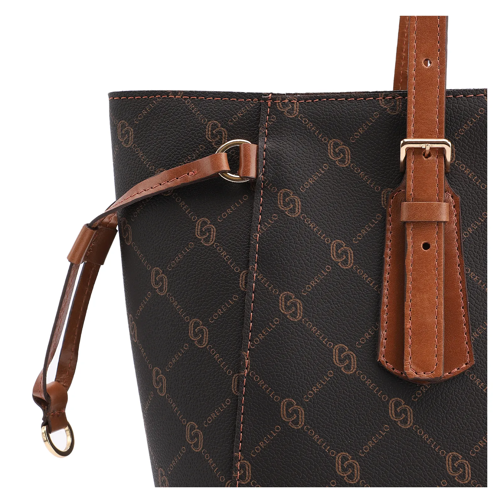 Bolsa Sacola Alt Monograma Marrom