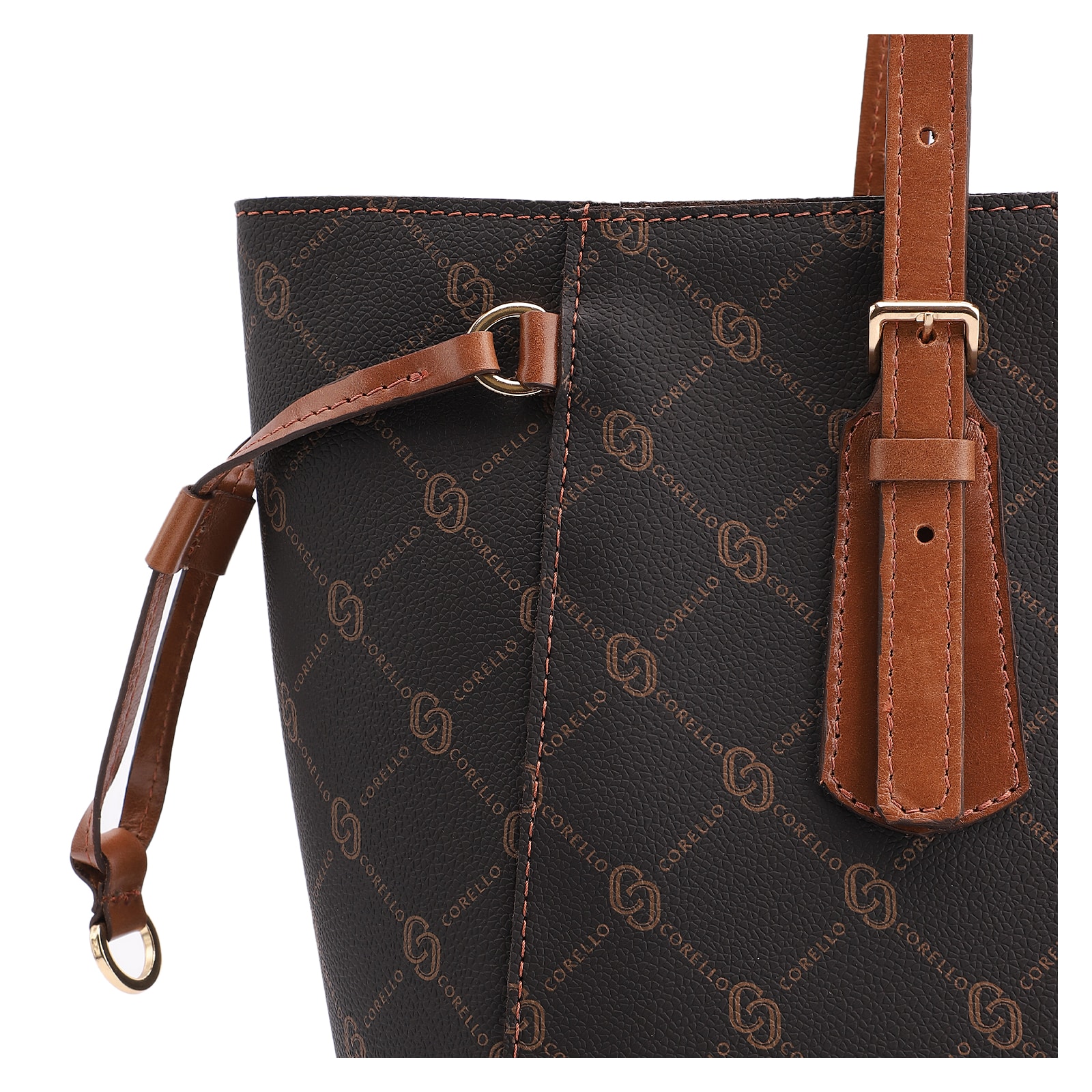 Bolsa Sacola Alt Monograma Marrom