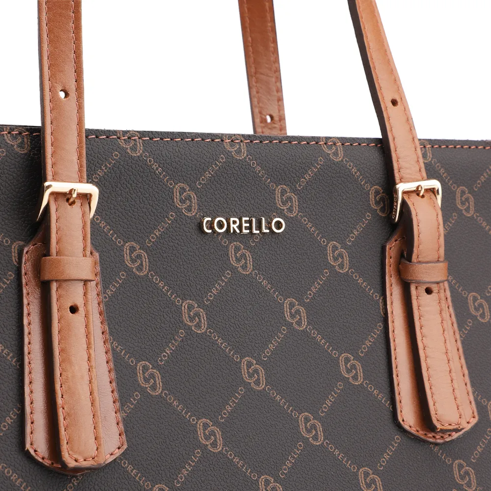 Bolsa Sacola Alt Monograma Marrom - imagem 8