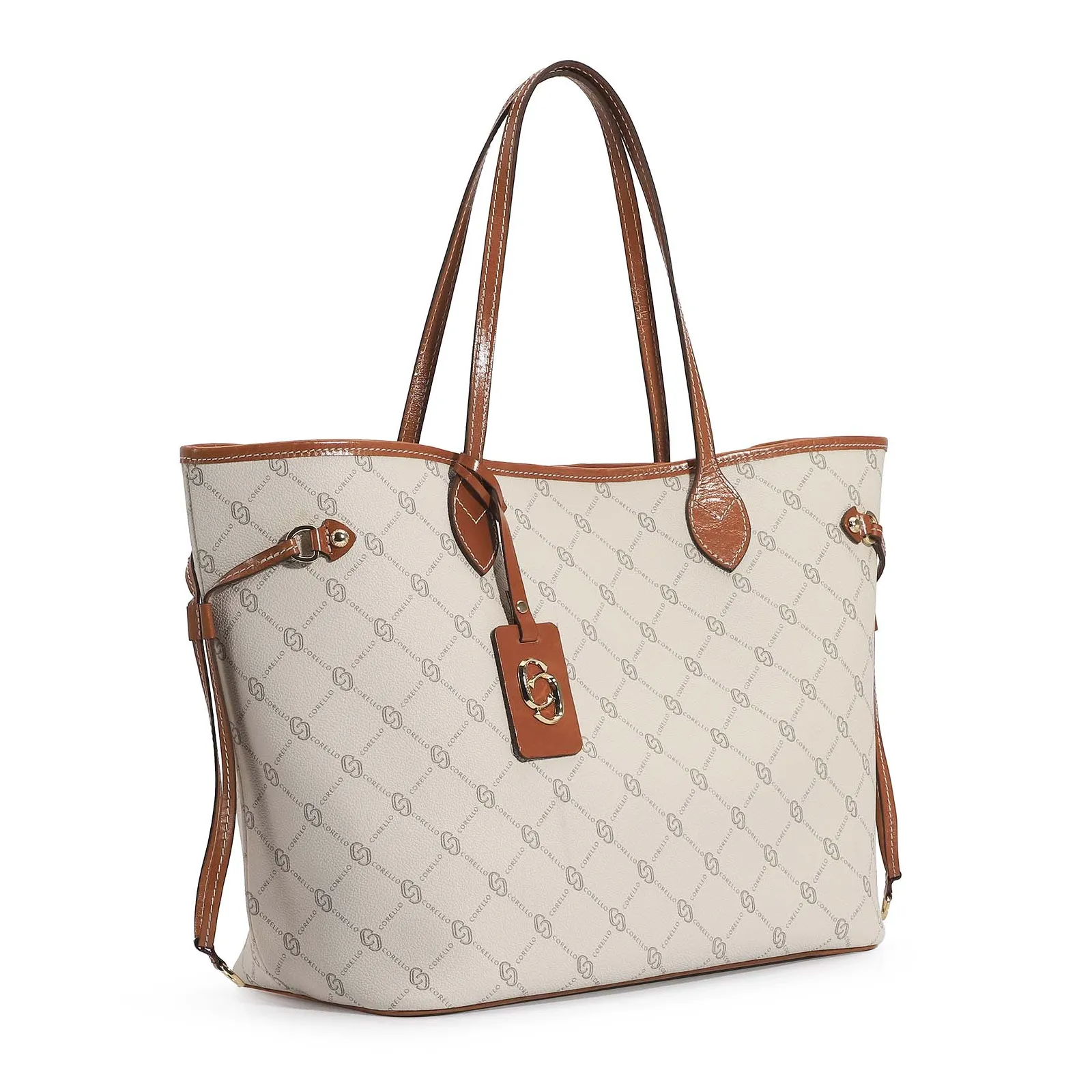 Bolsa Sacola Alt Monograma Off White