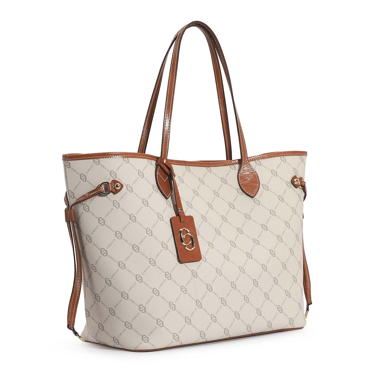 Bolsa Sacola Alt Monograma Off White