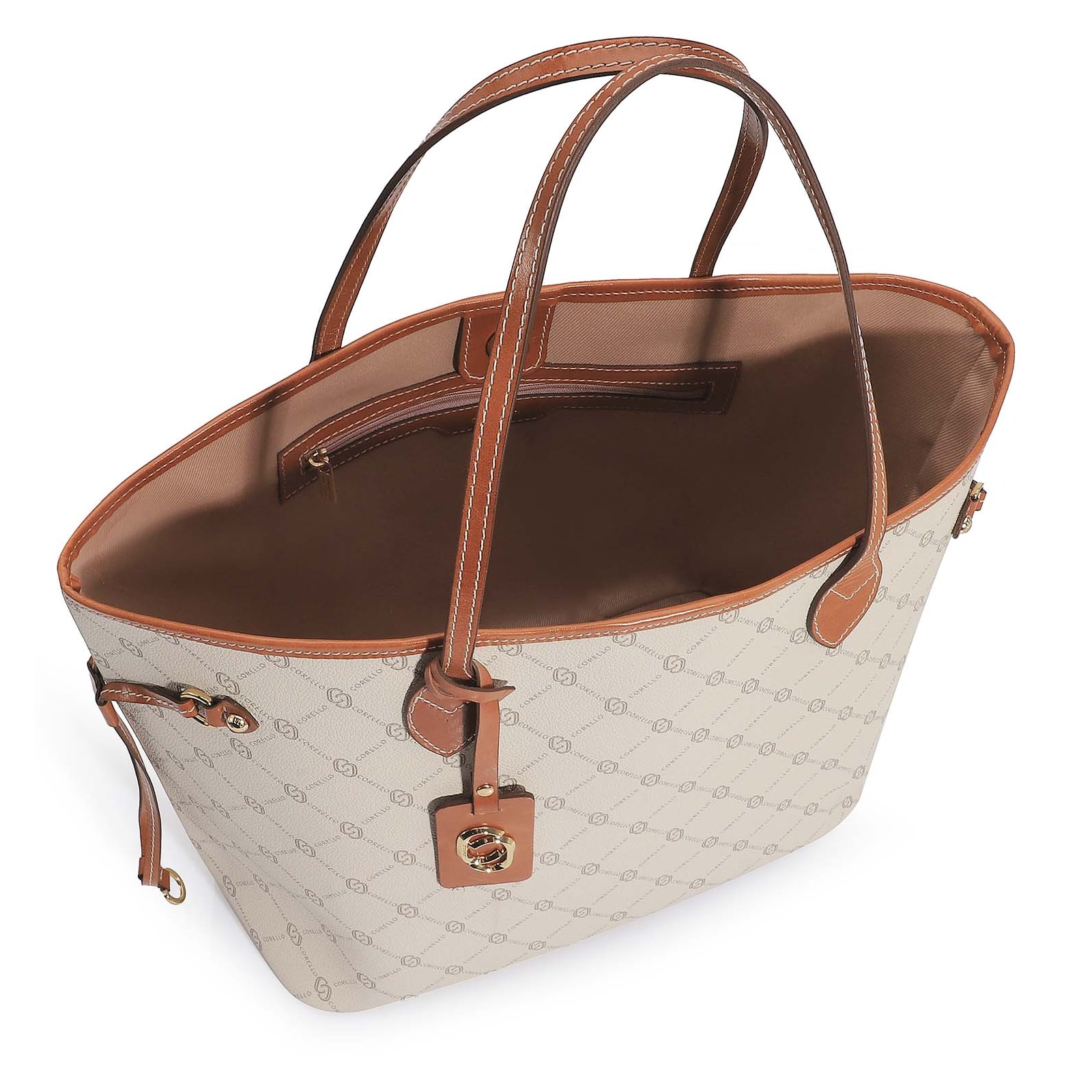 Bolsa Sacola Alt Monograma Off White