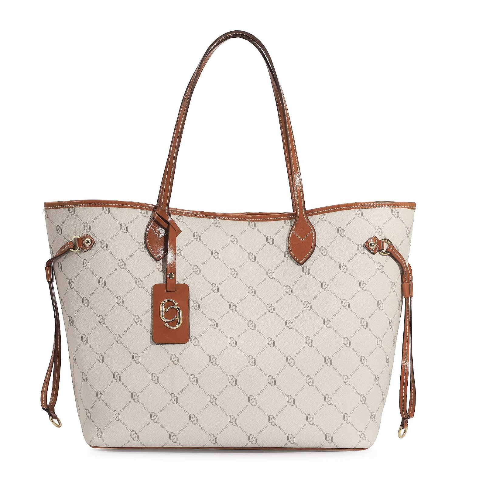 Bolsa Sacola Alt Monograma Off White