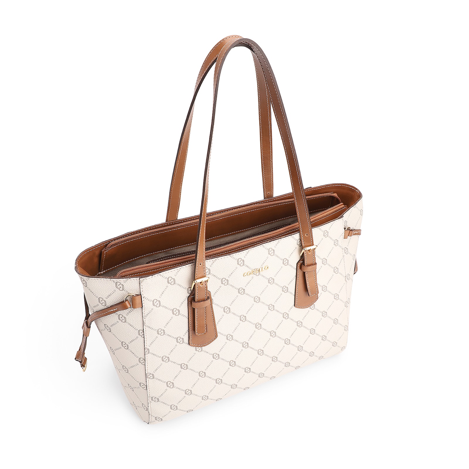 Bolsa Sacola Alt Monograma Off White