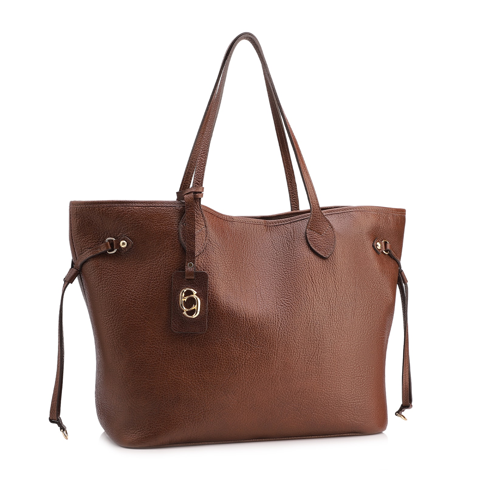 Bolsa Sacola Grande Couro Antique Marrom