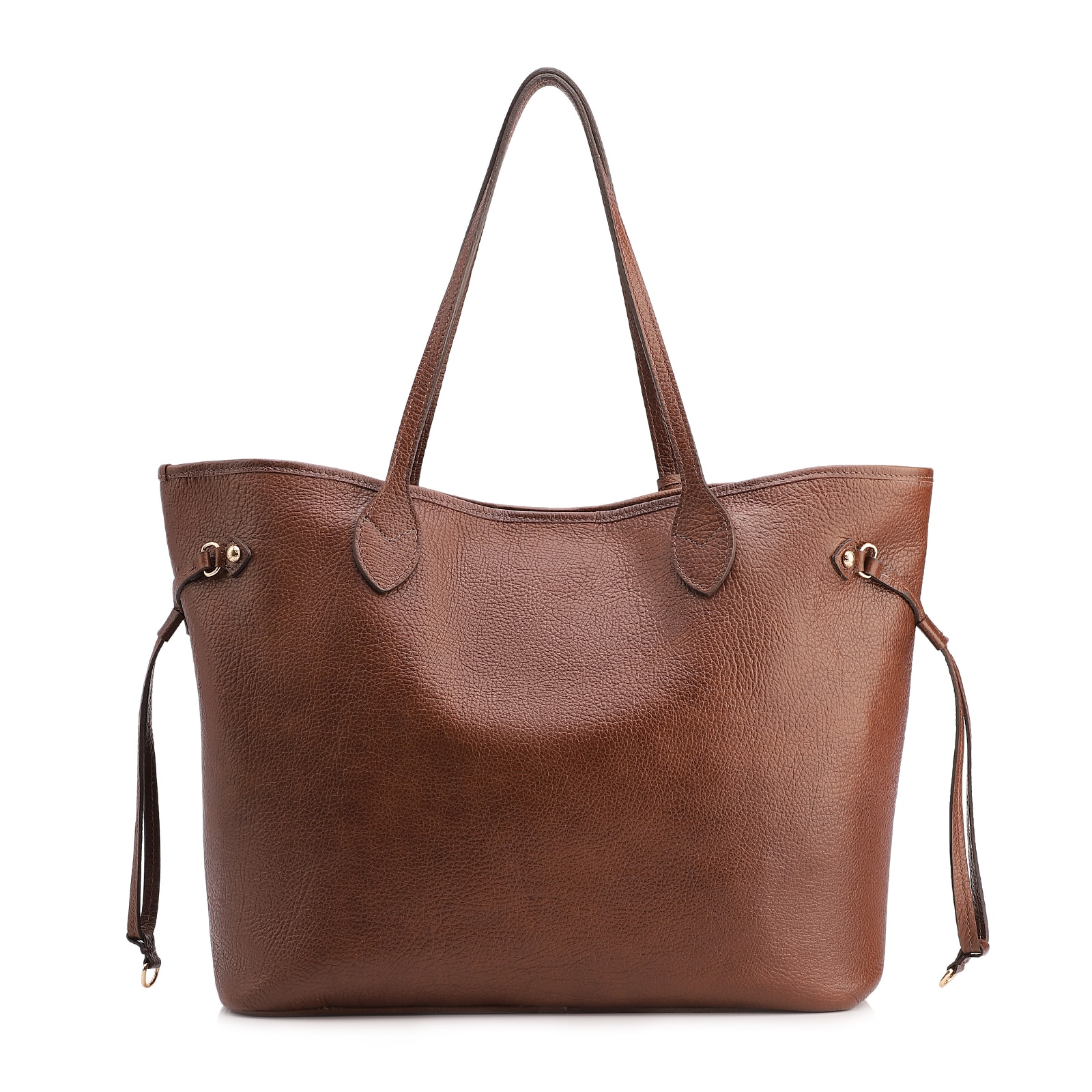 Bolsa Sacola Grande Couro Antique Marrom