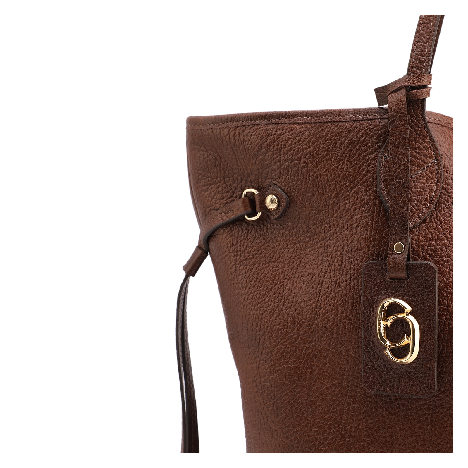 Bolsa Sacola Grande Couro Antique Marrom