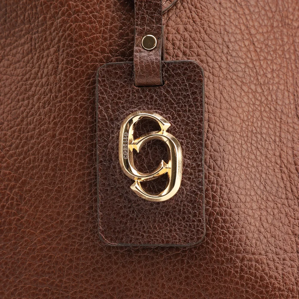 Bolsa Sacola Grande Couro Antique Marrom - imagem 7