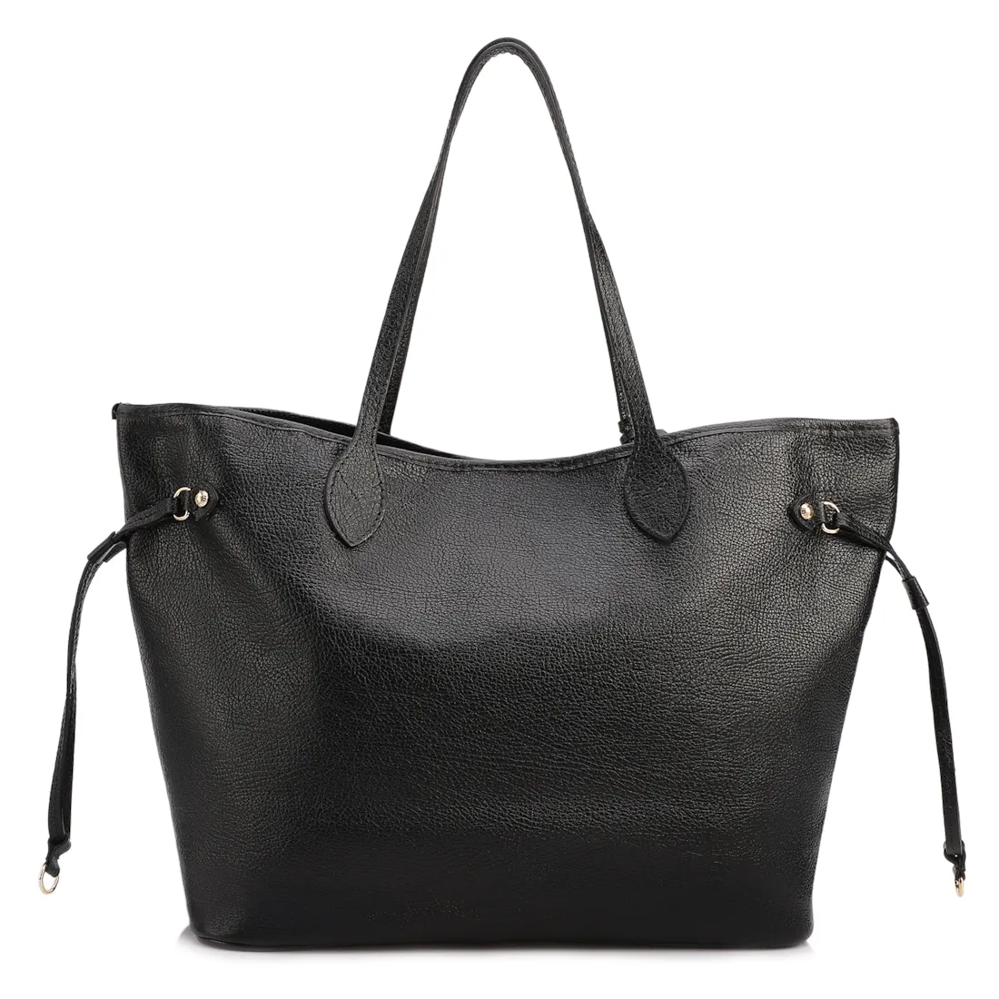 Bolsa Sacola Grande Couro Antique Preto
