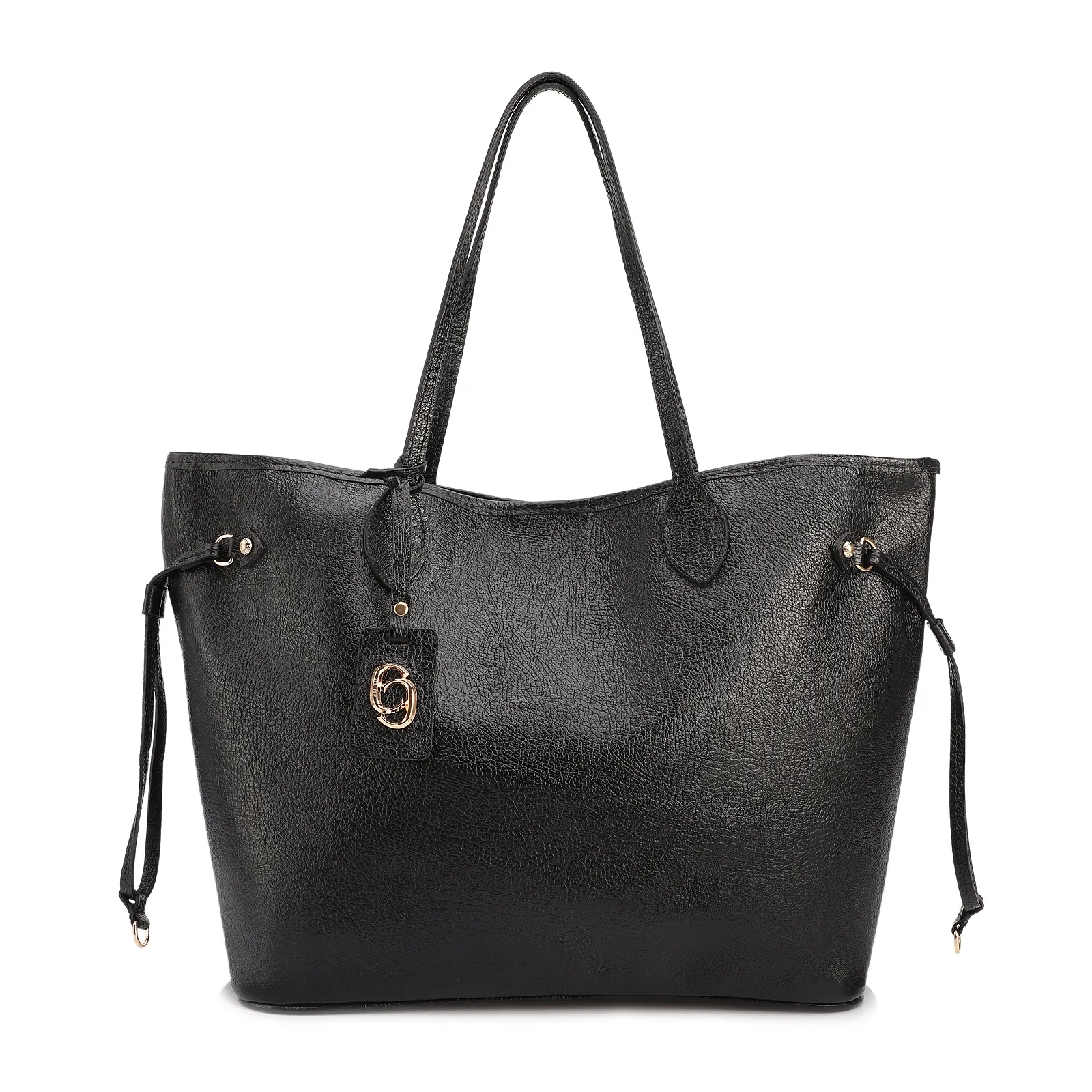 Bolsa Sacola Grande Couro Antique Preto