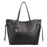 Bolsa Sacola Grande Couro Antique Preto