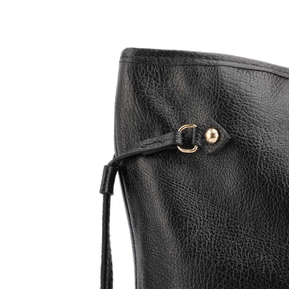 Bolsa Sacola Grande Couro Antique Preto - imagem 10