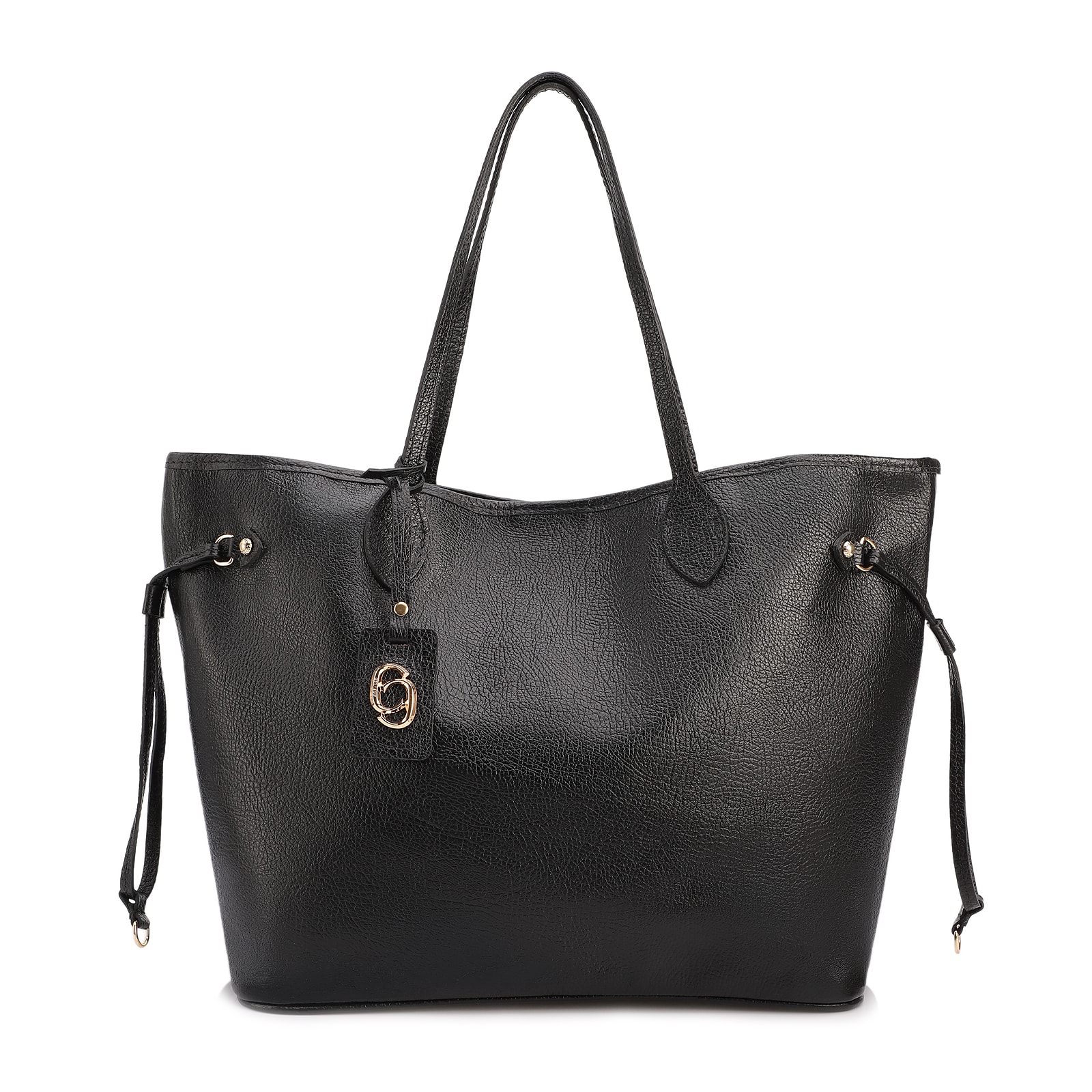 Bolsa Sacola Grande Couro Antique Preto