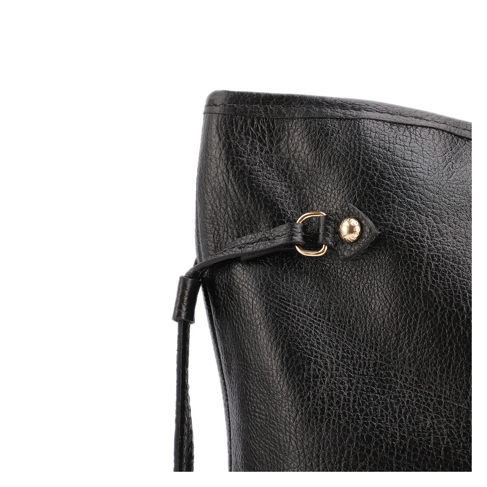 Bolsa Sacola Grande Couro Antique Preto