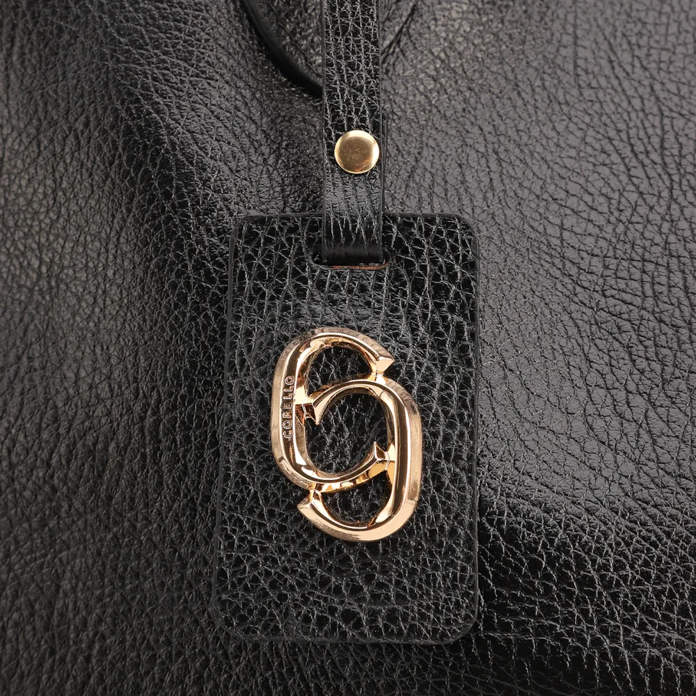 Bolsa Sacola Grande Couro Antique Preto - imagem 11