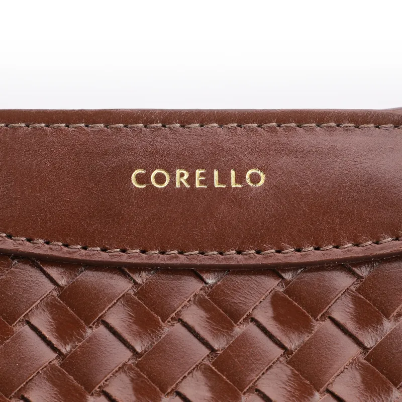 Bolsa Sacola Linho Marrom Esculro/Couro Marrom Claro - foto 6