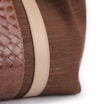 Bolsa Sacola Linho Marrom Esculro/Couro Marrom Claro - imagem 8