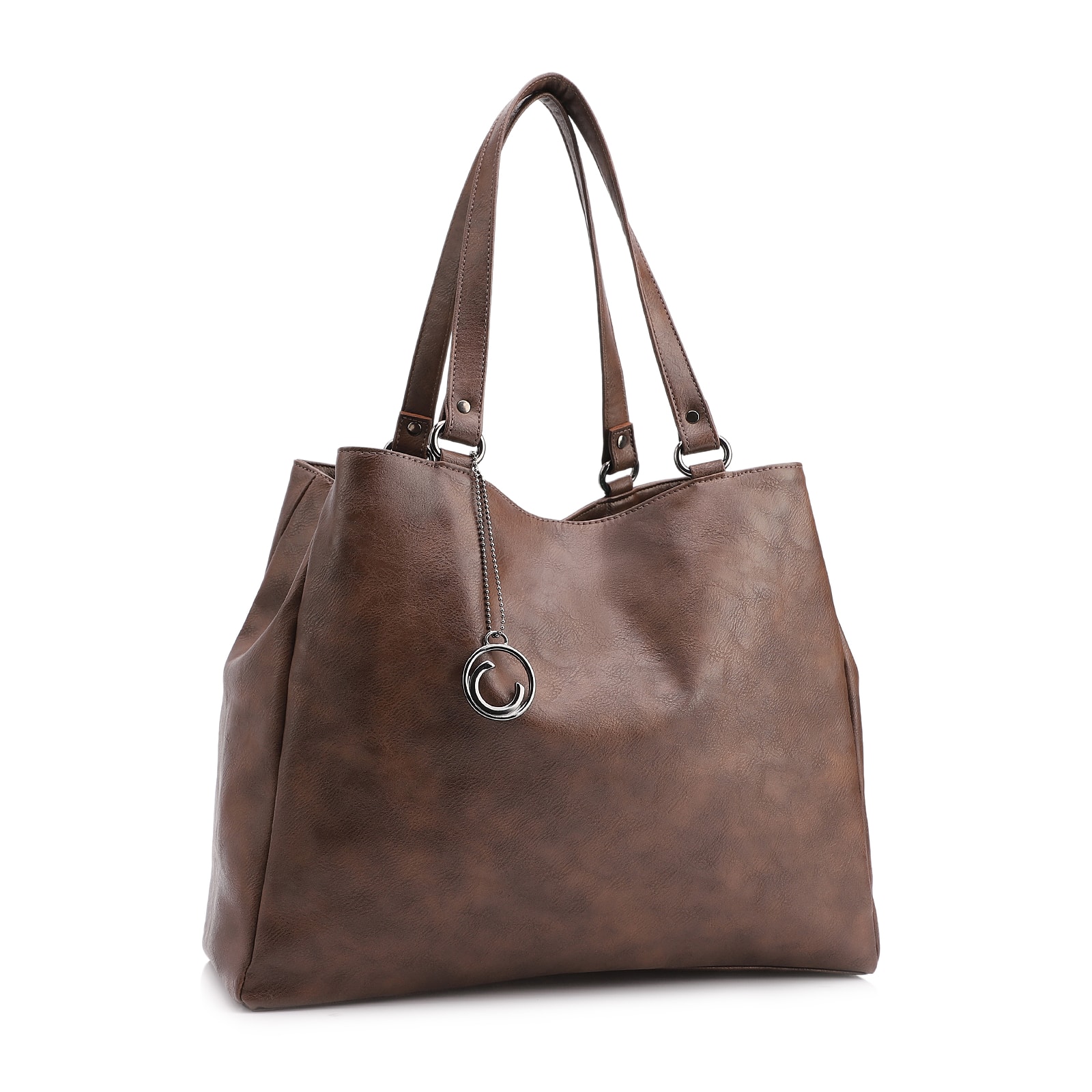 Bolsa Tote Alt Estonado Marrom