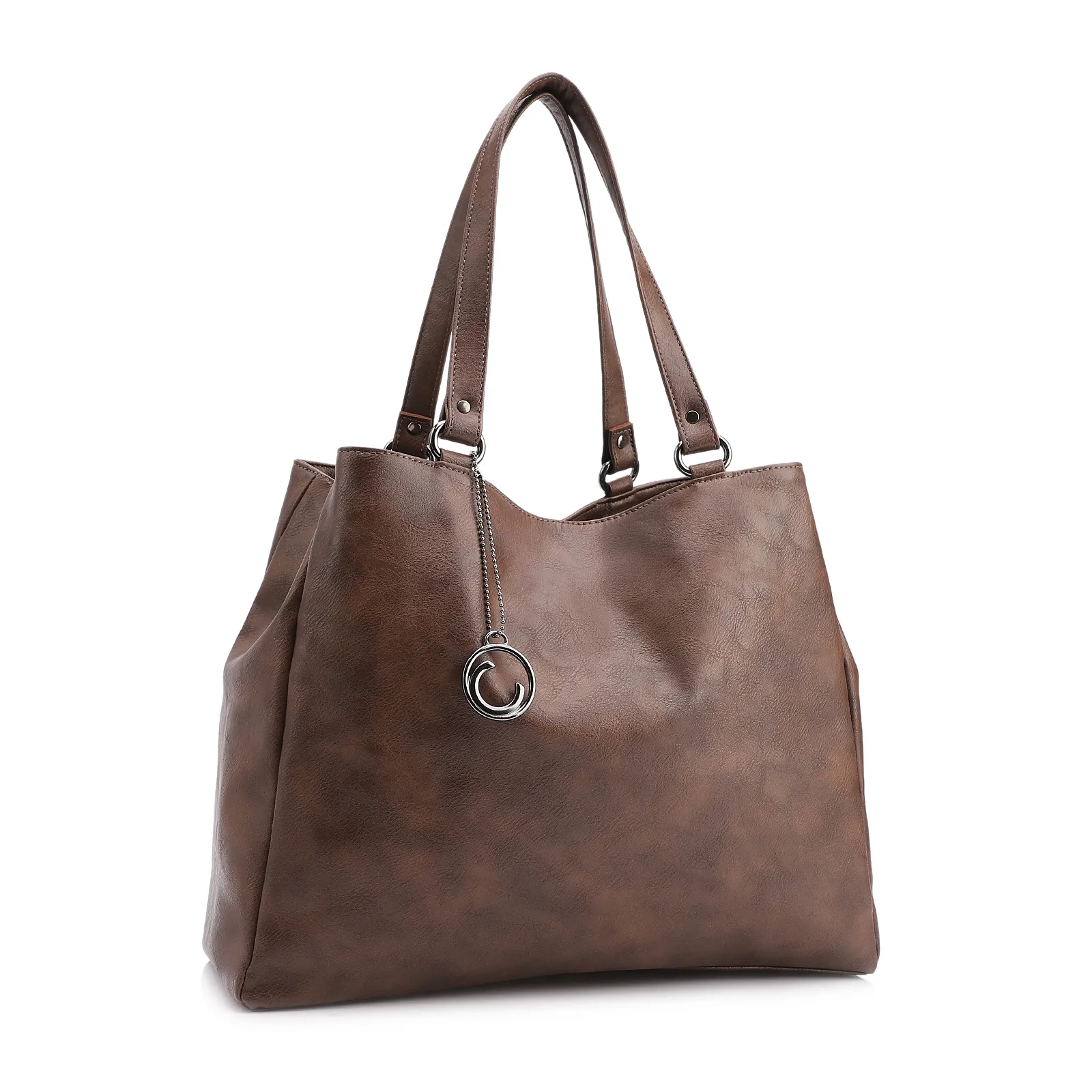 Bolsa Tote Alt Estonado Marrom