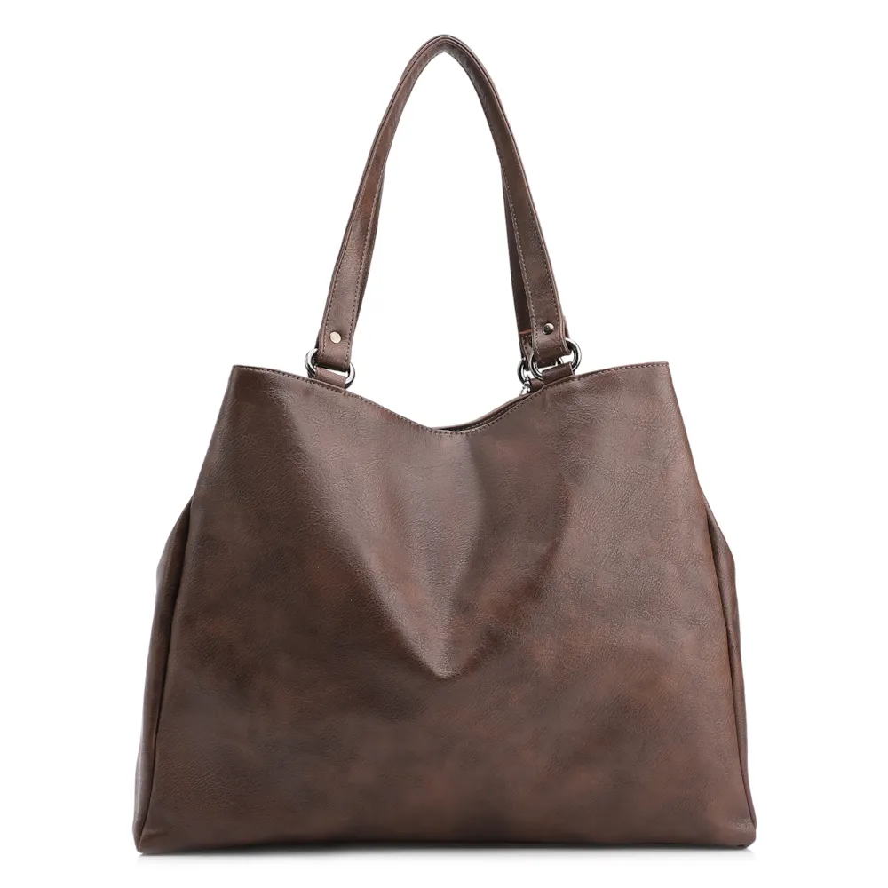 Bolsa Tote Alt Estonado Marrom - imagem 4