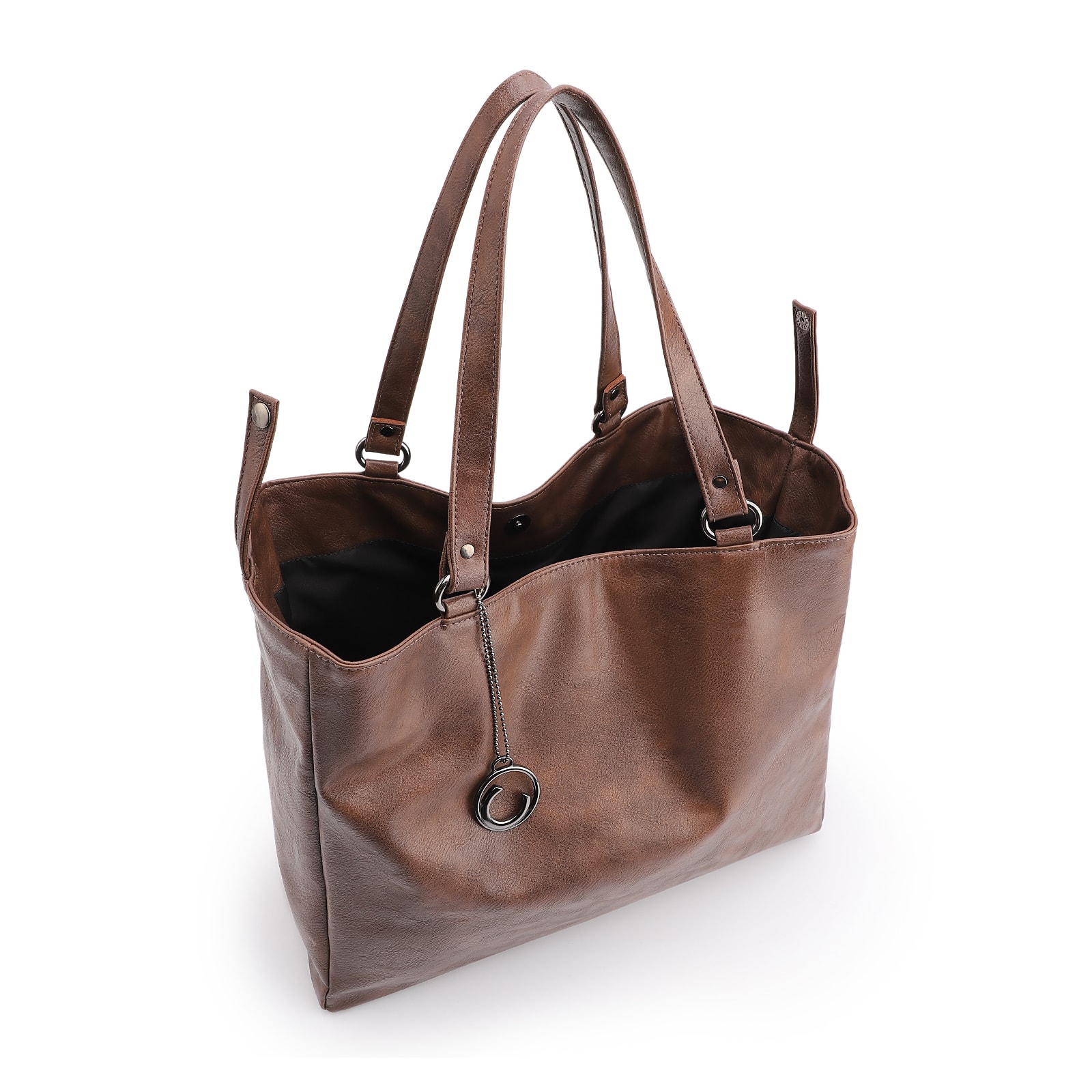 Bolsa Tote Alt Estonado Marrom