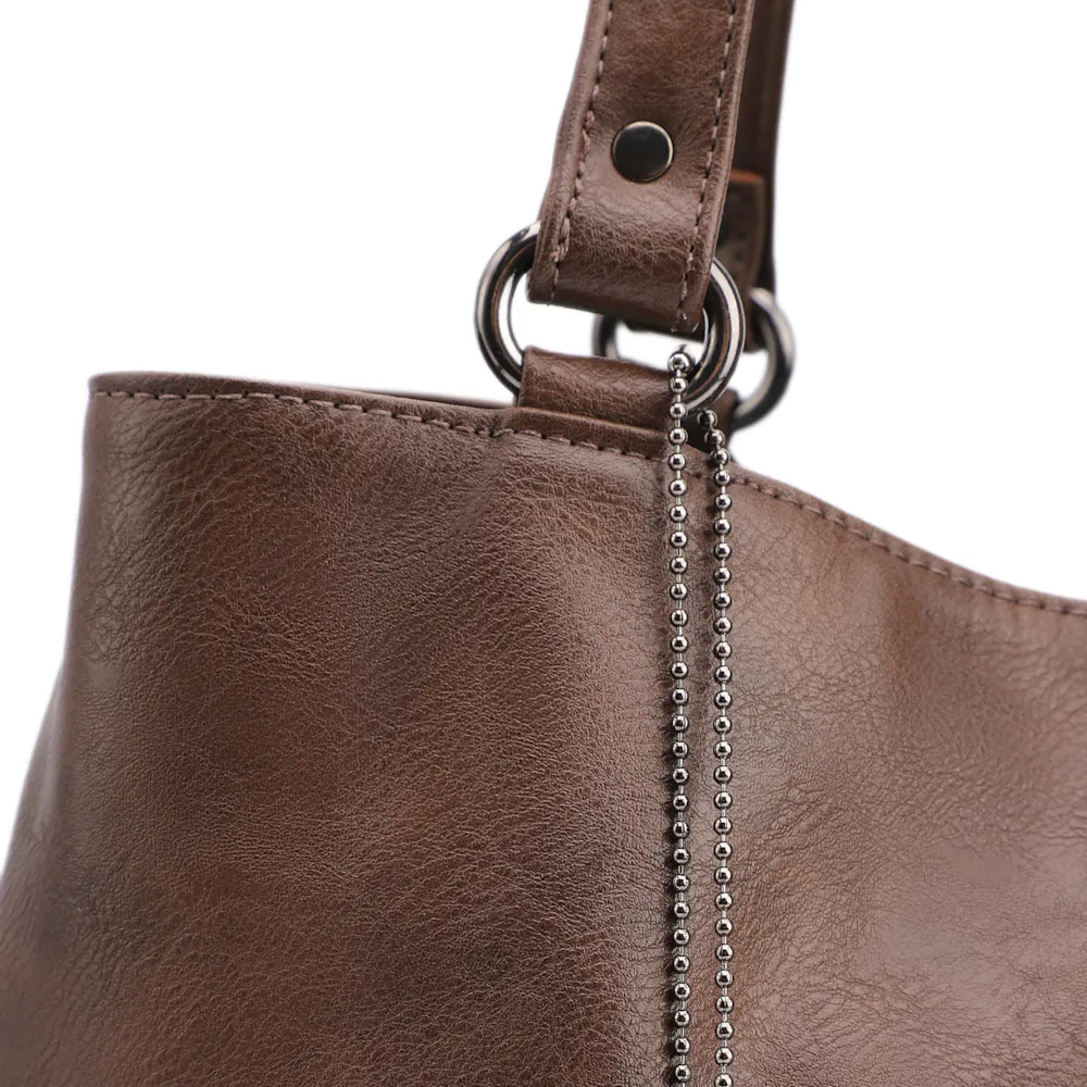 Bolsa Tote Alt Estonado Marrom - imagem 6