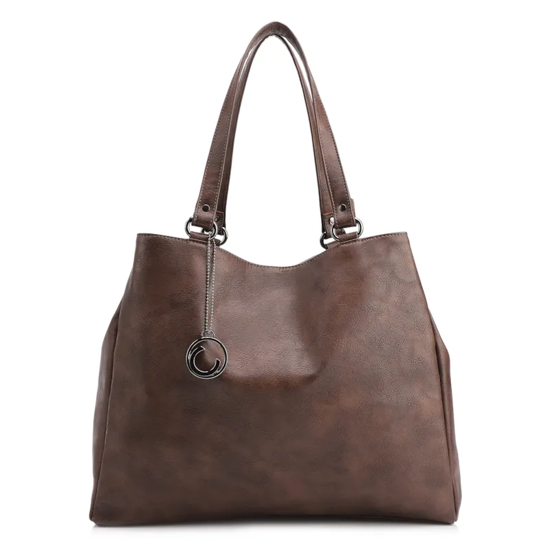 Bolsa Tote Alt Estonado Marrom