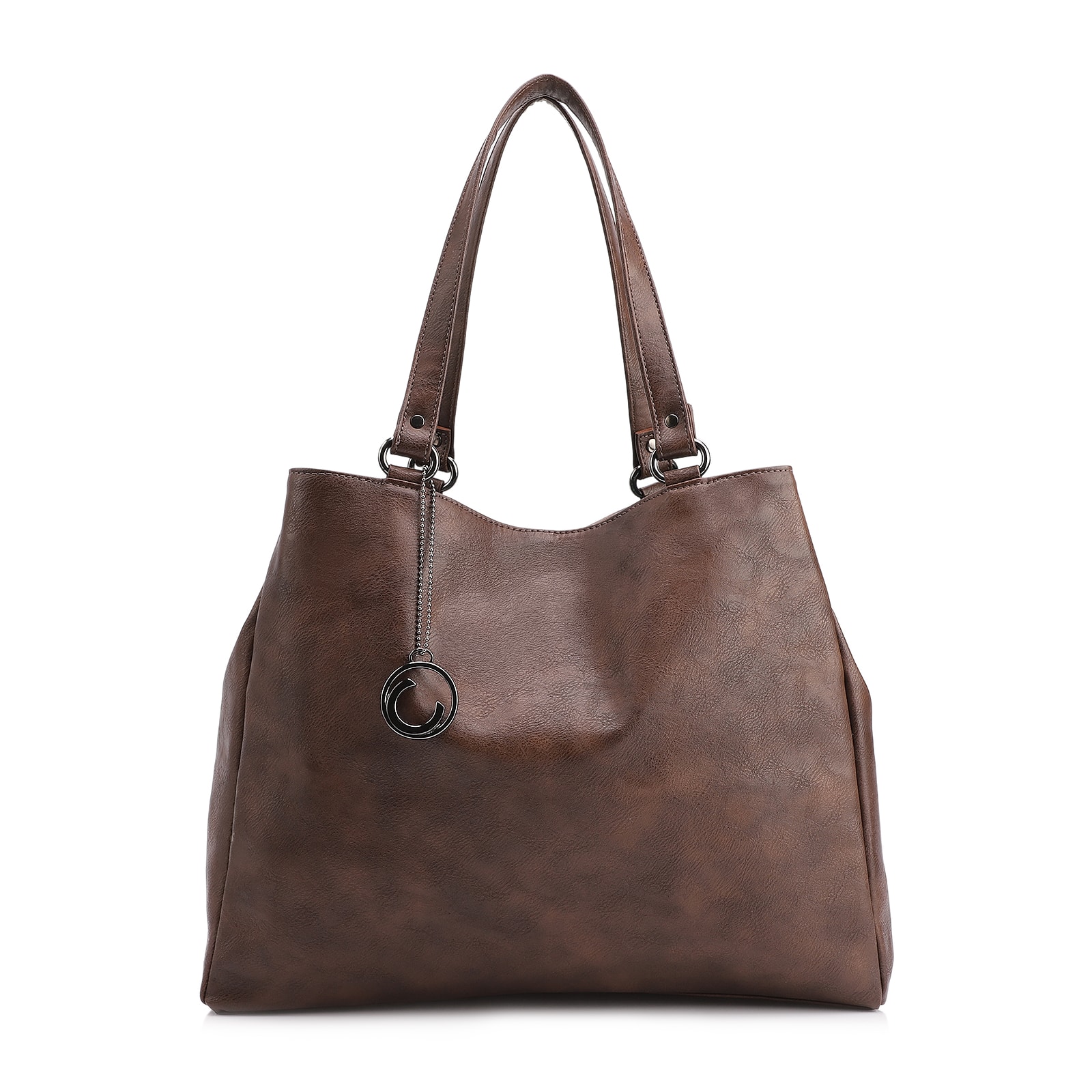 Bolsa Tote Alt Estonado Marrom