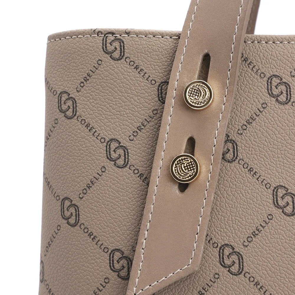Bolsa Tote Alt Monograma Bege - imagem 5