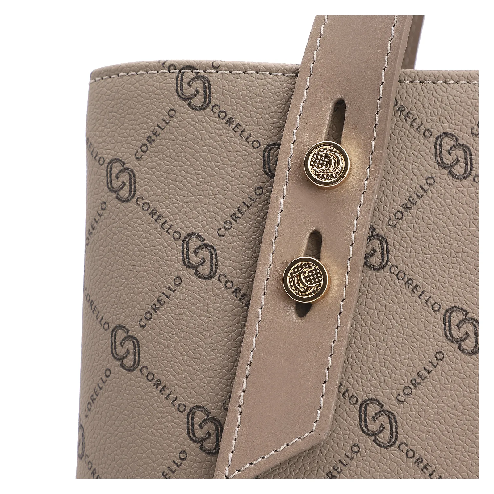 Bolsa Tote Alt Monograma Bege