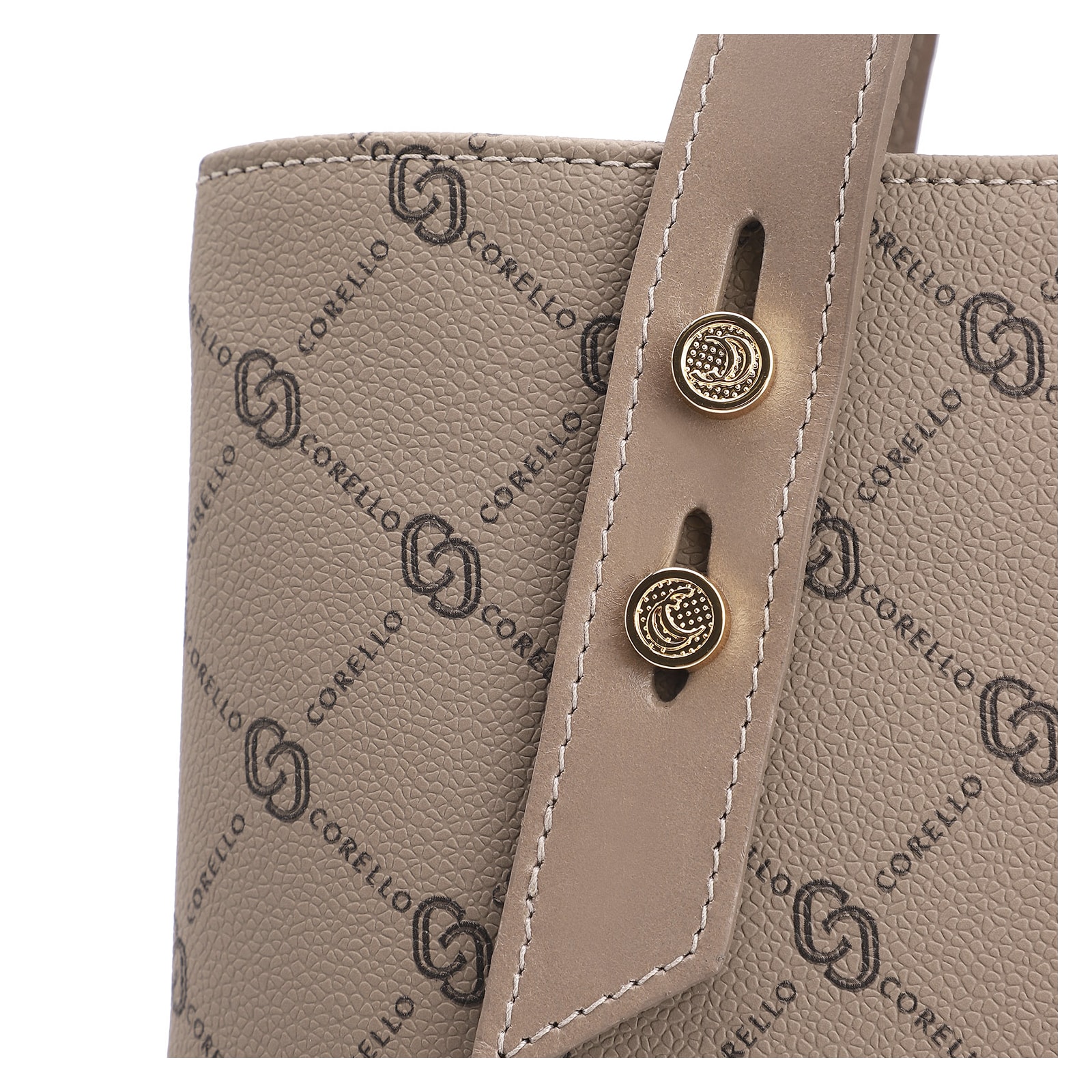 Bolsa Tote Alt Monograma Bege
