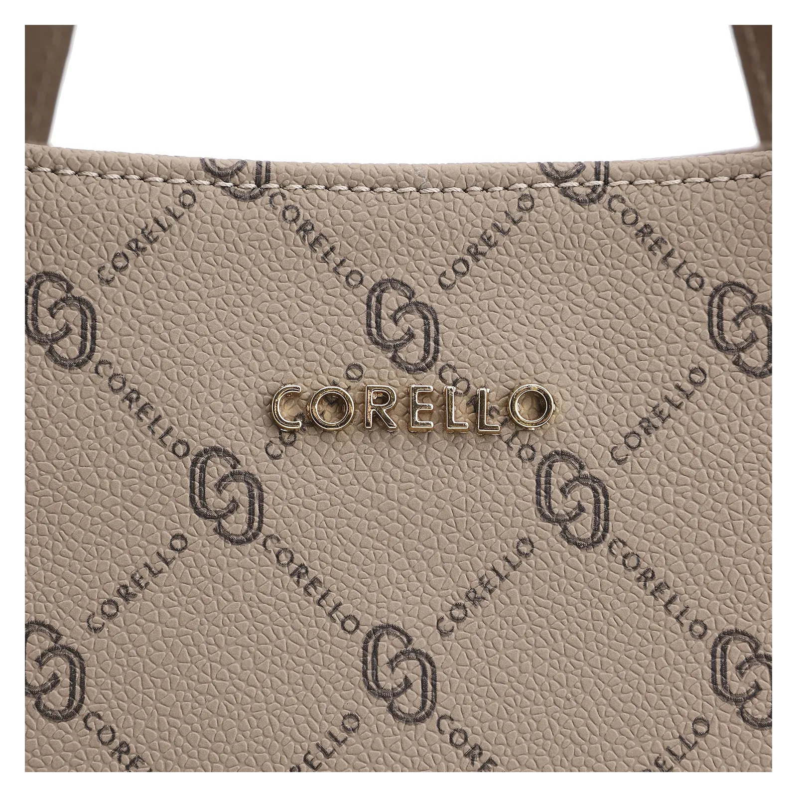 Bolsa Tote Alt Monograma Bege