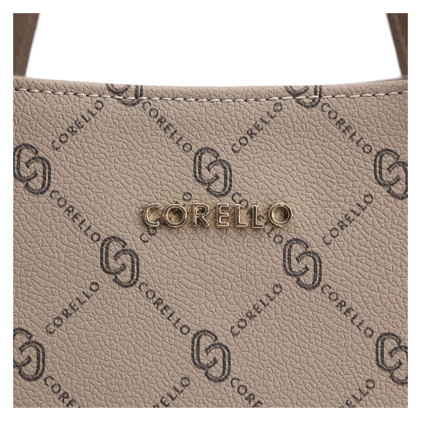 Bolsa Tote Alt Monograma Bege