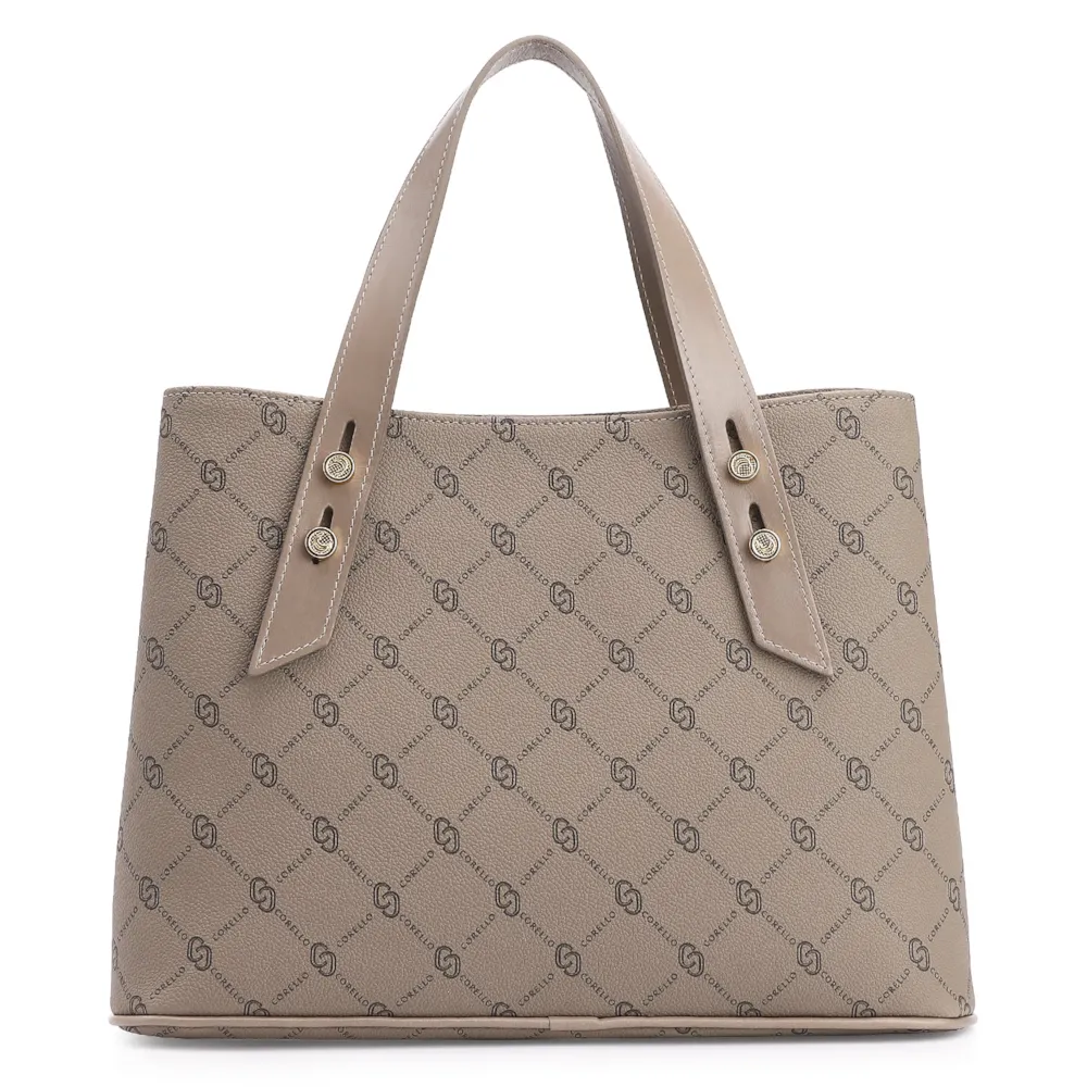 Bolsa Tote Alt Monograma Bege - imagem 3