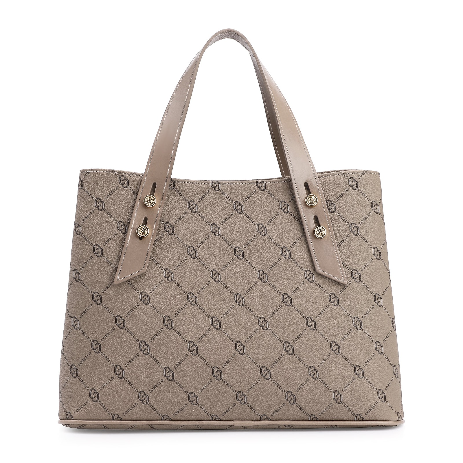 Bolsa Tote Alt Monograma Bege