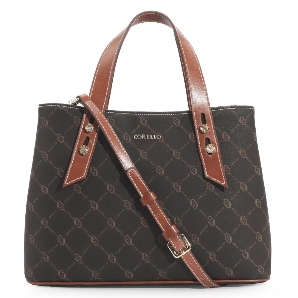 Bolsa Tote Alt Monograma Marrom