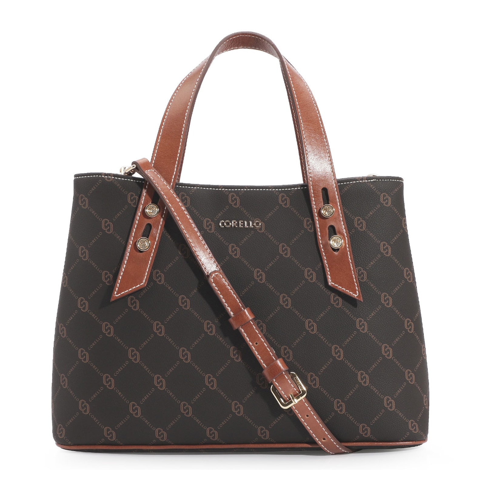 Bolsa Tote Alt Monograma Marrom